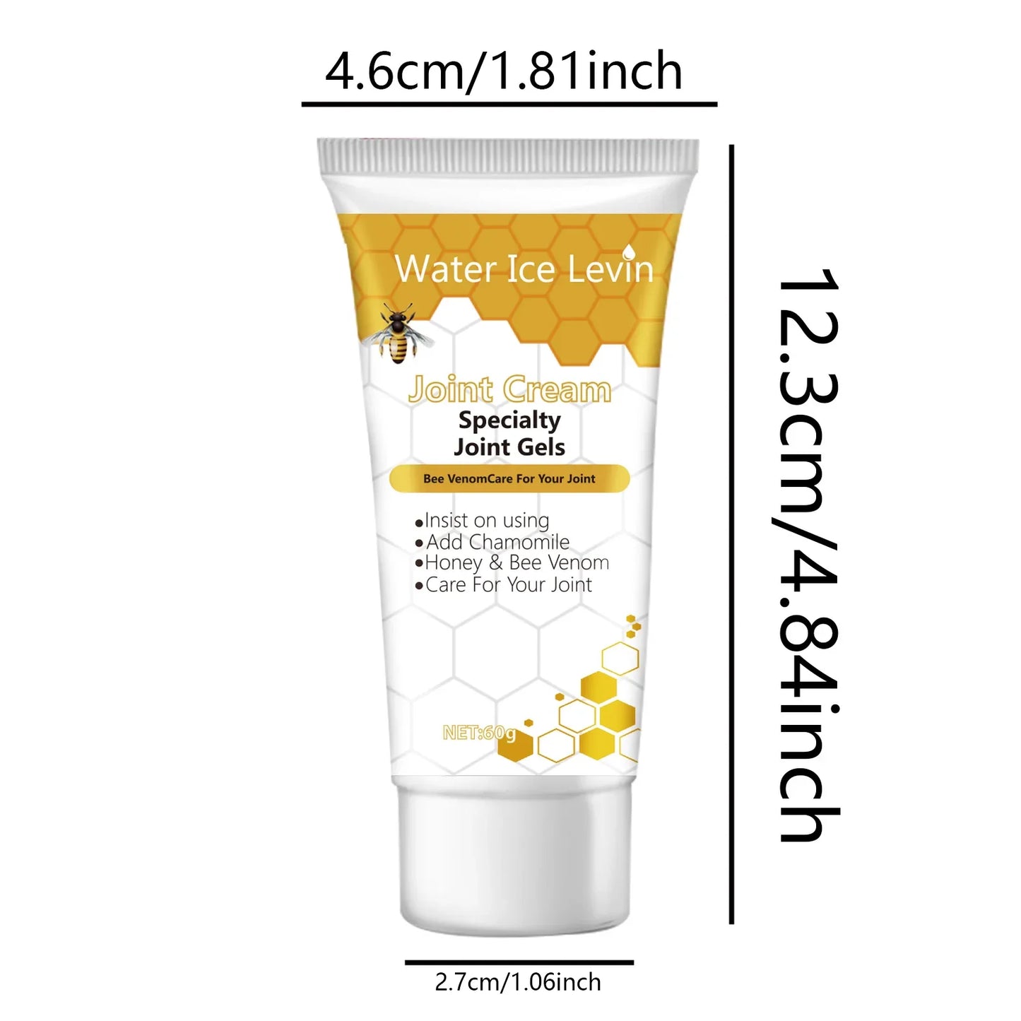 Bee Venom Joint Cream - Hypoallergenic and Soothing Moisturizing Lotion with a Light Fragrance for All Skin Types