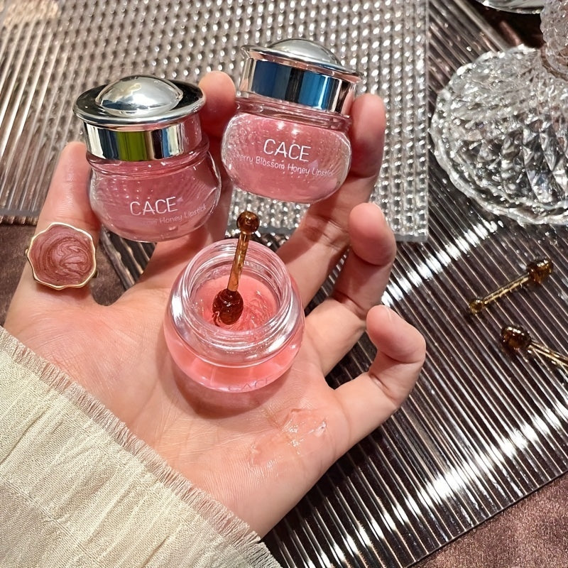 Rose Cherry Honey Peach Lip Gloss - Hydrating and Nourishing Lip Mask for Unisex with Lightening Effect - Moisturizing and Soothing Lip Balm for All Skin Types, Perfect Valentines Day Gift