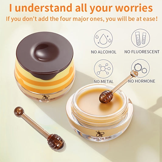 Bee Balm, Lip Balm Honey Pot, Smoothing Lip Lines, Hydrating And Moisturizing Dry And Cracked Lip Valentine's Day Gifts