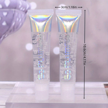 12Pcs/Set, Lip Oil Gift Set, Gifts For Women, Transparent Hose Colorless Moisturizing Lip Oil Lip Gloss, Smoothes Lip Lines Lip Honey