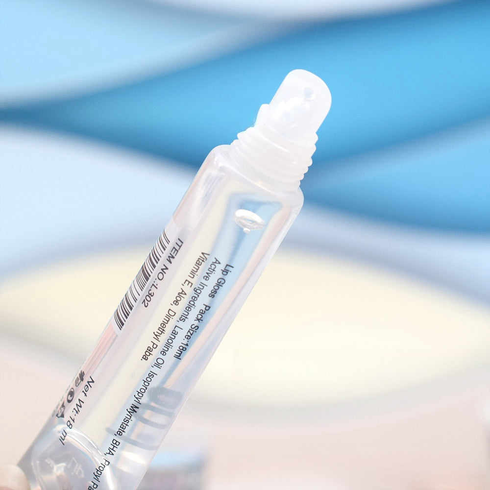 12Pcs/Set, Lip Oil Gift Set, Gifts For Women, Transparent Hose Colorless Moisturizing Lip Oil Lip Gloss, Smoothes Lip Lines Lip Honey