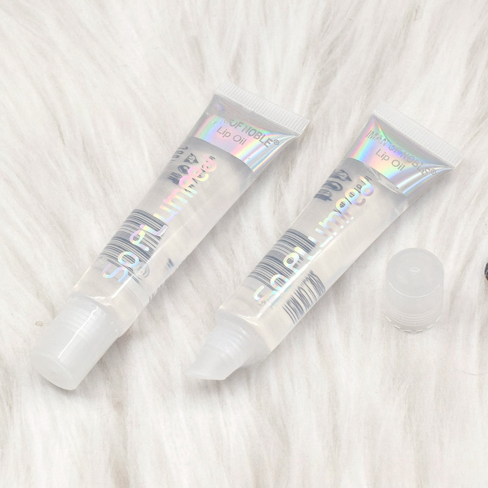 12Pcs/Set, Lip Oil Gift Set, Gifts For Women, Transparent Hose Colorless Moisturizing Lip Oil Lip Gloss, Smoothes Lip Lines Lip Honey