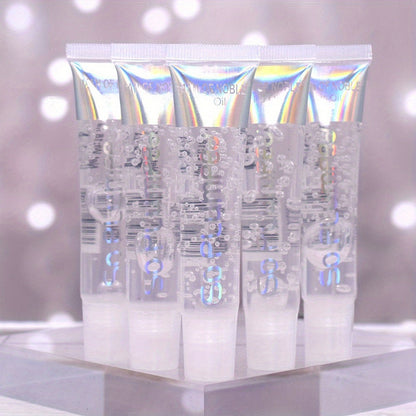 12Pcs/Set, Lip Oil Gift Set, Gifts For Women, Transparent Hose Colorless Moisturizing Lip Oil Lip Gloss, Smoothes Lip Lines Lip Honey