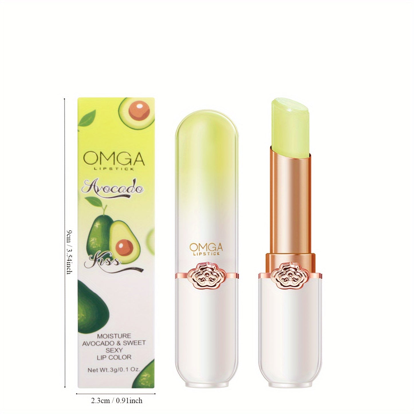 Nutritious Aloe Vera Honey Peach Strawberry Fruity Flavor Lipstick, Long Lasting Lip Balm For Moisturizing And Color Changing Lip Gloss Valentine's Day Gifts Contain Plant Squalane, Perfect Christmas Gift For Women.