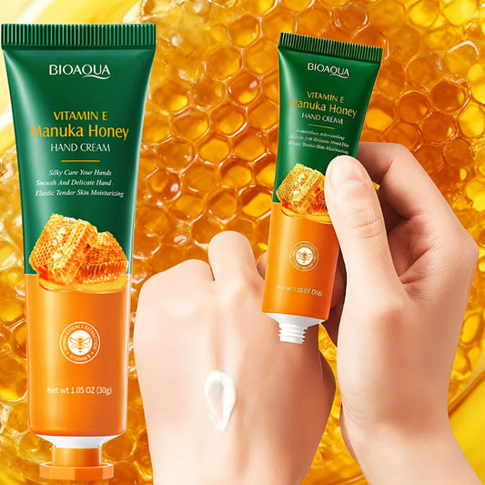 1/3pcs Honey Hand Cream With Vitamin E, Deeply Nourishing And Hydrating Your Rough Dry Cracked Skin, Hand Moisturizier, Not Greasy For Daily Use