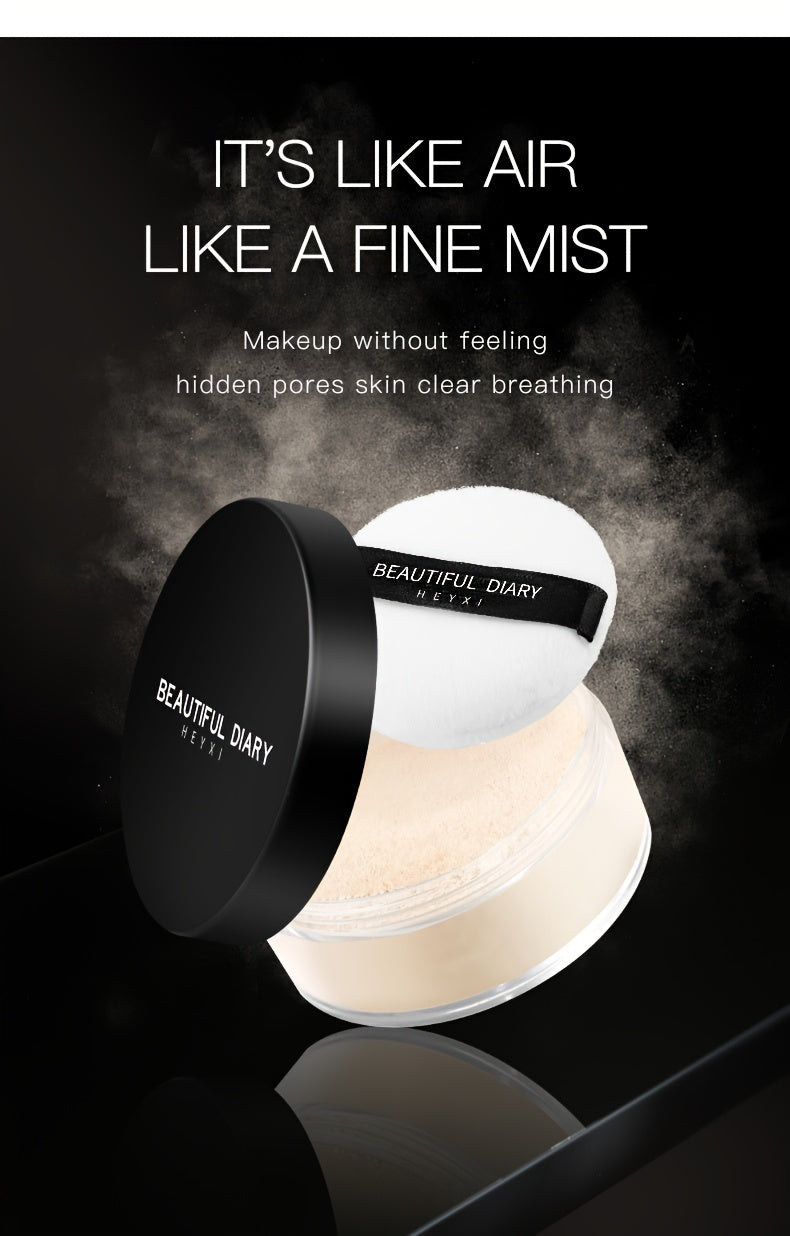 HEYXI Han Yuanxi Air Makeup Powder Loose Powder Honey Powder Oil Control Capacity Concealer Waterproof Sweat-proof Makeup Valentine's Day Gift