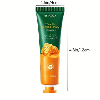 1/3pcs Honey Hand Cream With Vitamin E, Deeply Nourishing And Hydrating Your Rough Dry Cracked Skin, Hand Moisturizier, Not Greasy For Daily Use