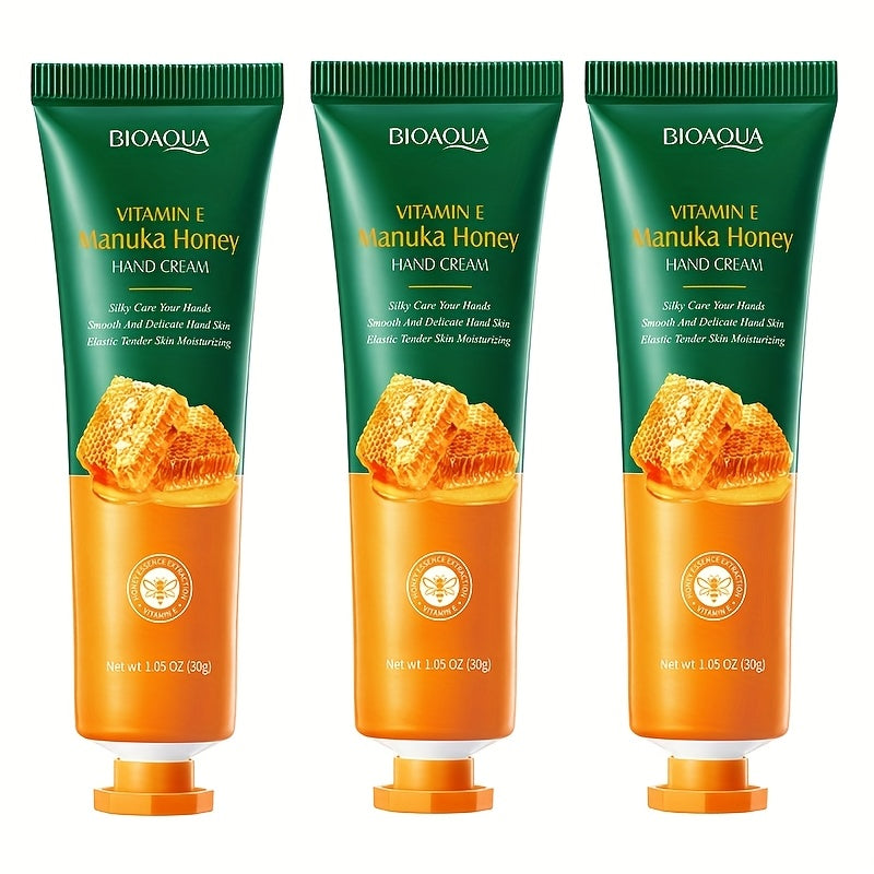 1/3pcs Honey Hand Cream With Vitamin E, Deeply Nourishing And Hydrating Your Rough Dry Cracked Skin, Hand Moisturizier, Not Greasy For Daily Use