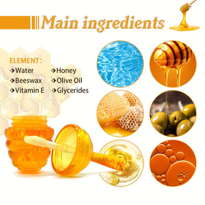 5g Honey Bliss Lip Oil - Intensive Moisturizing, Deeply Nourishing, Long-Lasting Repairing Lip Balm for Day and Night Use - Travel-Sized