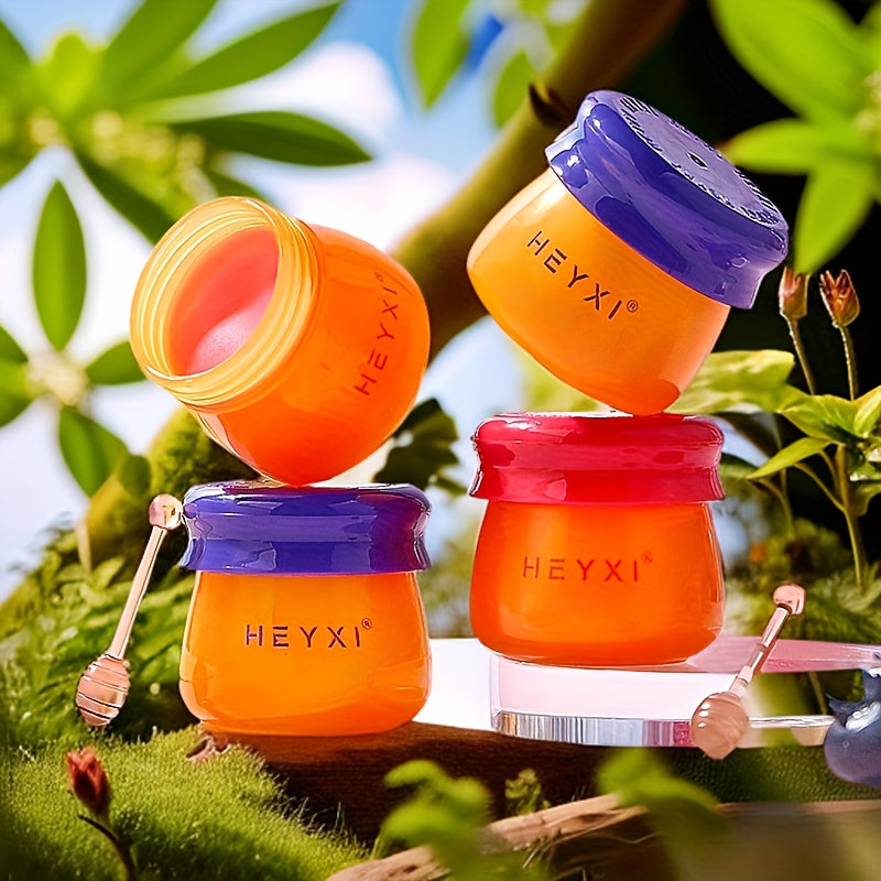 2pcs lip balm gift set, Plant Extract Moisturizing Soft Lip Mask Small Honey Pot Blueberry, Red Pomegranate Lip Mask Set lip gloss,party supplies gifts, souvenir gifts, long-lasting moisturizing and nourishing lip mask, gift