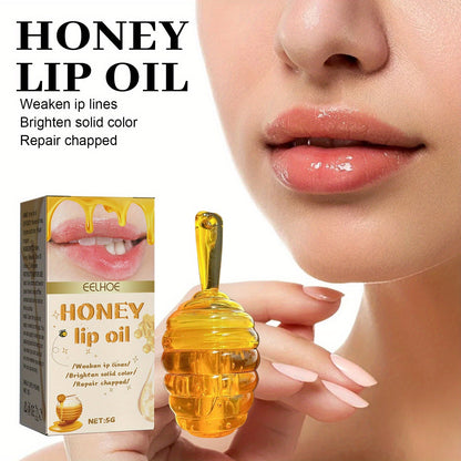5g Honey Bliss Lip Oil - Intensive Moisturizing, Deeply Nourishing, Long-Lasting Repairing Lip Balm for Day and Night Use - Travel-Sized