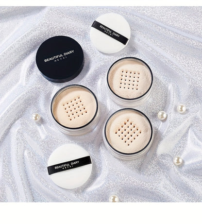 HEYXI Han Yuanxi Air Makeup Powder Loose Powder Honey Powder Oil Control Capacity Concealer Waterproof Sweat-proof Makeup Valentine's Day Gift