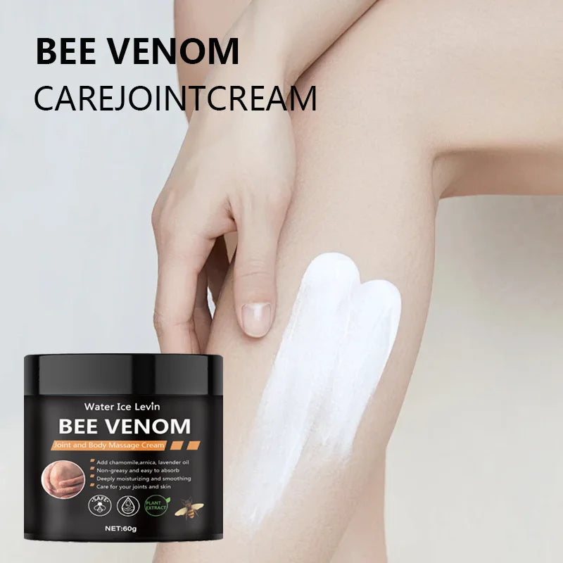 Bee Venom Muscle Massage Cream Contains Natural Ingredients Such as Beekeeping, Aloe Vera, Moisturizing, Caring for Skin, Locking Moisture, Making Soft and Delicate Skin, Moisturizing and Smoothing, Suitable for All Skin Type
