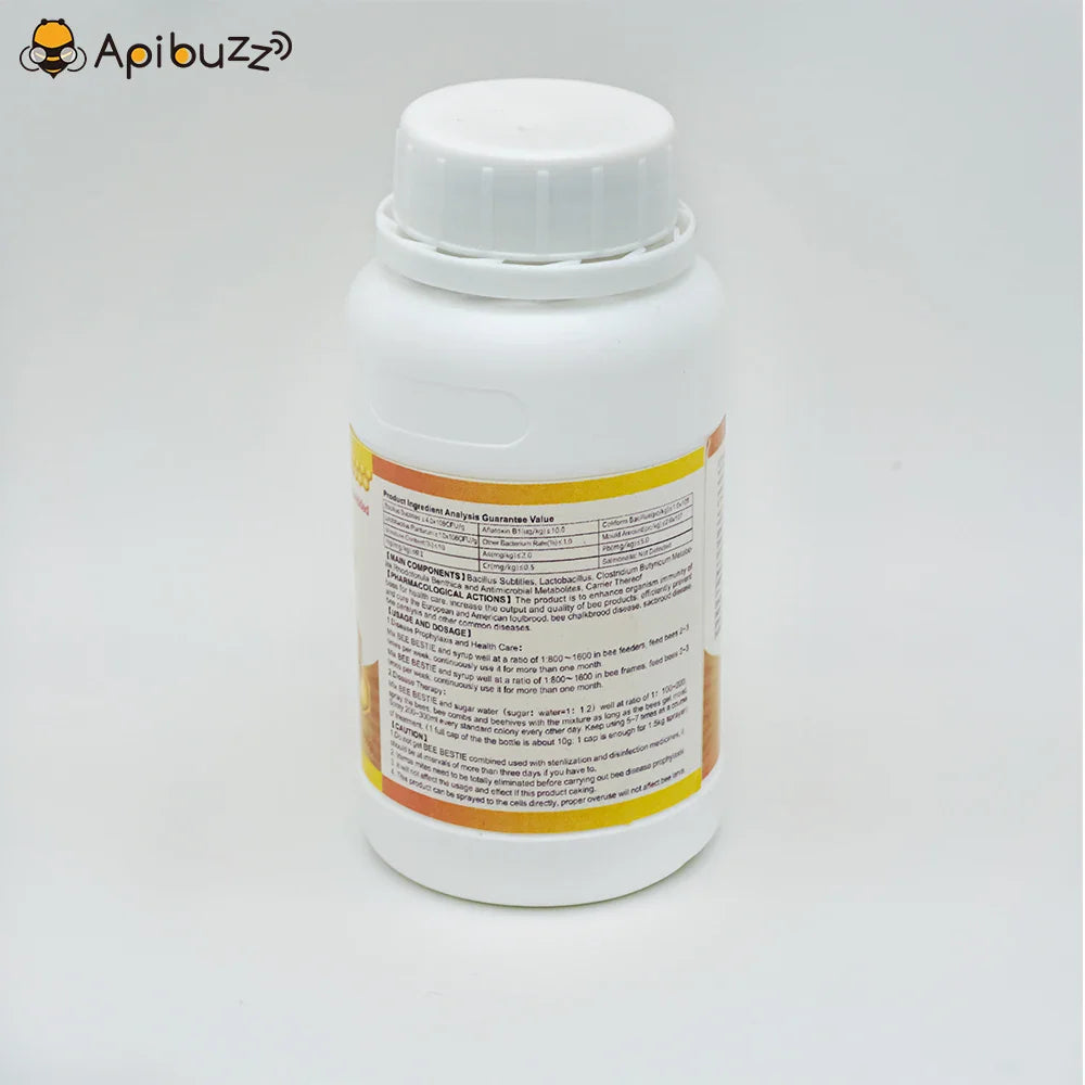 APIBUZZ BEE-BESTIE honey bee feed - Improve Immunity for Bees - Help European/American Foulbrood,Chalkbrood,Sacbrood,Beekeeping
