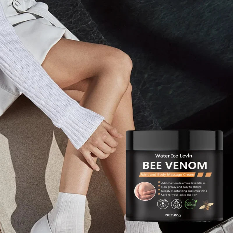 Bee Venom Muscle Massage Cream Contains Natural Ingredients Such as Beekeeping, Aloe Vera, Moisturizing, Caring for Skin, Locking Moisture, Making Soft and Delicate Skin, Moisturizing and Smoothing, Suitable for All Skin Type