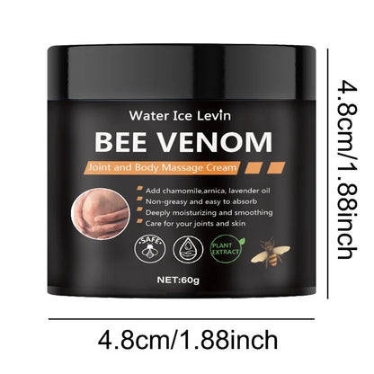 Bee Venom Muscle Massage Cream Contains Natural Ingredients Such as Beekeeping, Aloe Vera, Moisturizing, Caring for Skin, Locking Moisture, Making Soft and Delicate Skin, Moisturizing and Smoothing, Suitable for All Skin Type