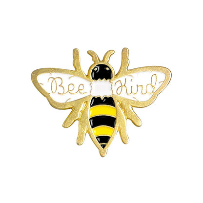 Bee Set Homophonic Be Kind Save Bee Enamel Pins Brooches Bag Clothes Lapel Pin Pink Blue Round Badge Honey Bee Jewelry Gifts