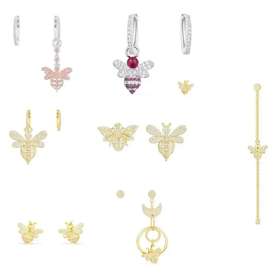 LI KI High Quality 925 Silver Bee Earrings In A Variety Of Stylish And Elegant  Jewelry Gifts For Friends