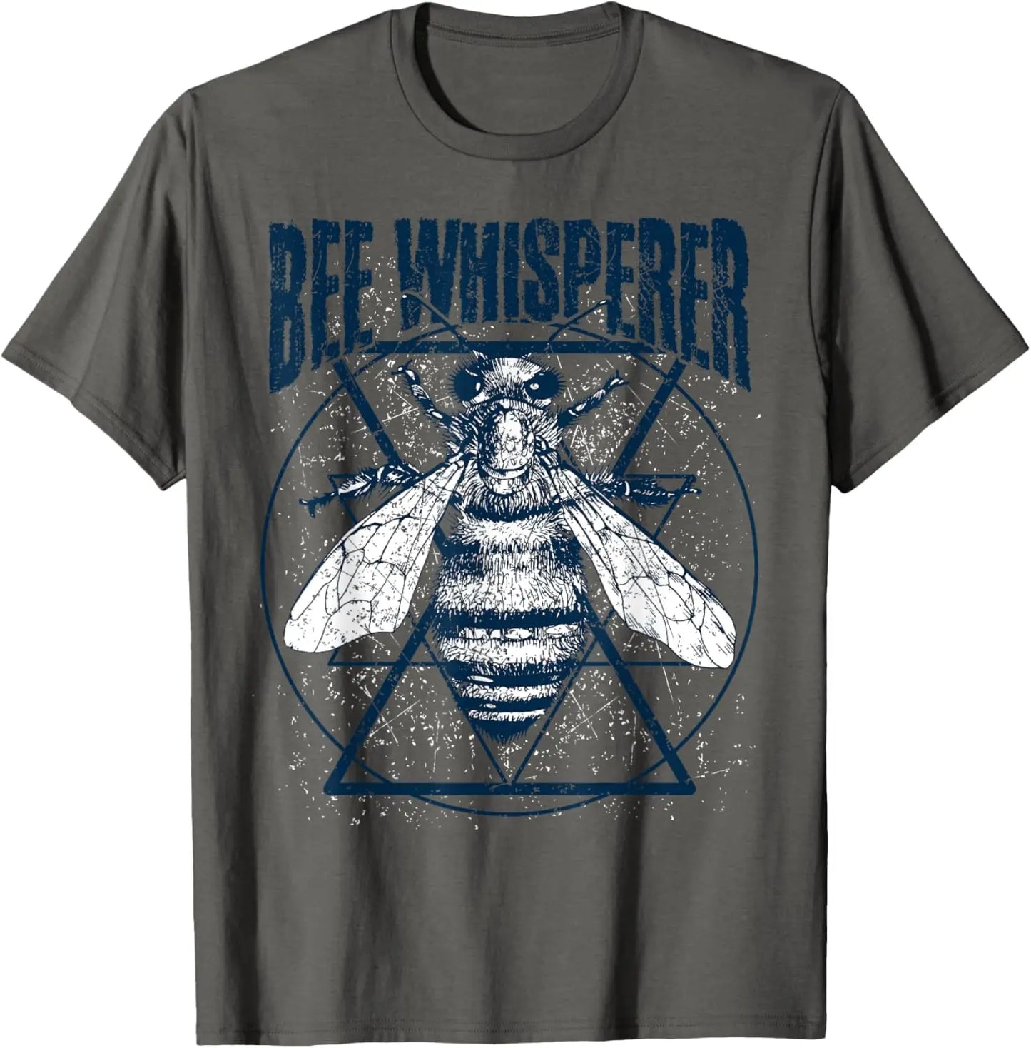 Bee Whisperer Graphic Tee Men's Cotton Round Neck Casual T-Shirt Short Sleeve