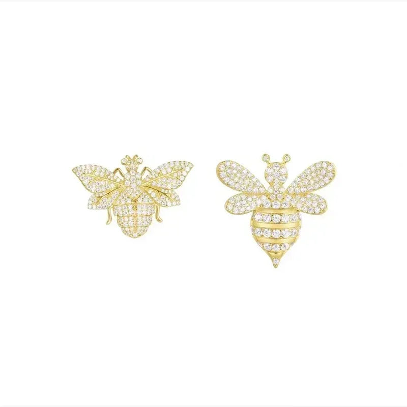 LI KI High Quality 925 Silver Bee Earrings In A Variety Of Stylish And Elegant  Jewelry Gifts For Friends