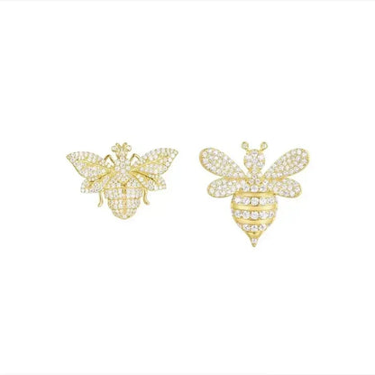 LI KI High Quality 925 Silver Bee Earrings In A Variety Of Stylish And Elegant  Jewelry Gifts For Friends