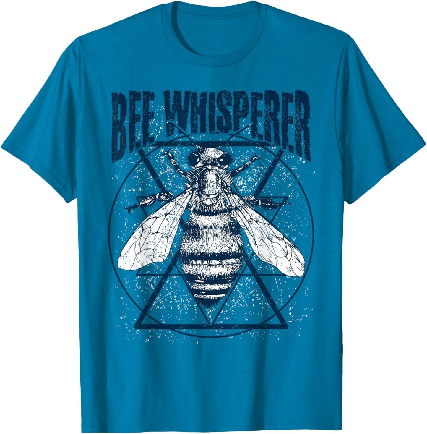 Bee Whisperer Graphic Tee Men's Cotton Round Neck Casual T-Shirt Short Sleeve