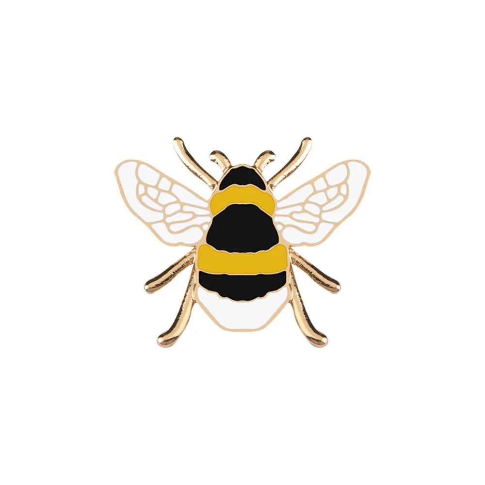 Funny Bee Insect Series Brooch Cartoon Women Men Exquisite Enamel Pins Backpack Jeans Lapel Badges Jewelry Gift For Kids Friends