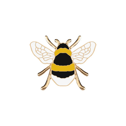 Funny Bee Insect Series Brooch Cartoon Women Men Exquisite Enamel Pins Backpack Jeans Lapel Badges Jewelry Gift For Kids Friends
