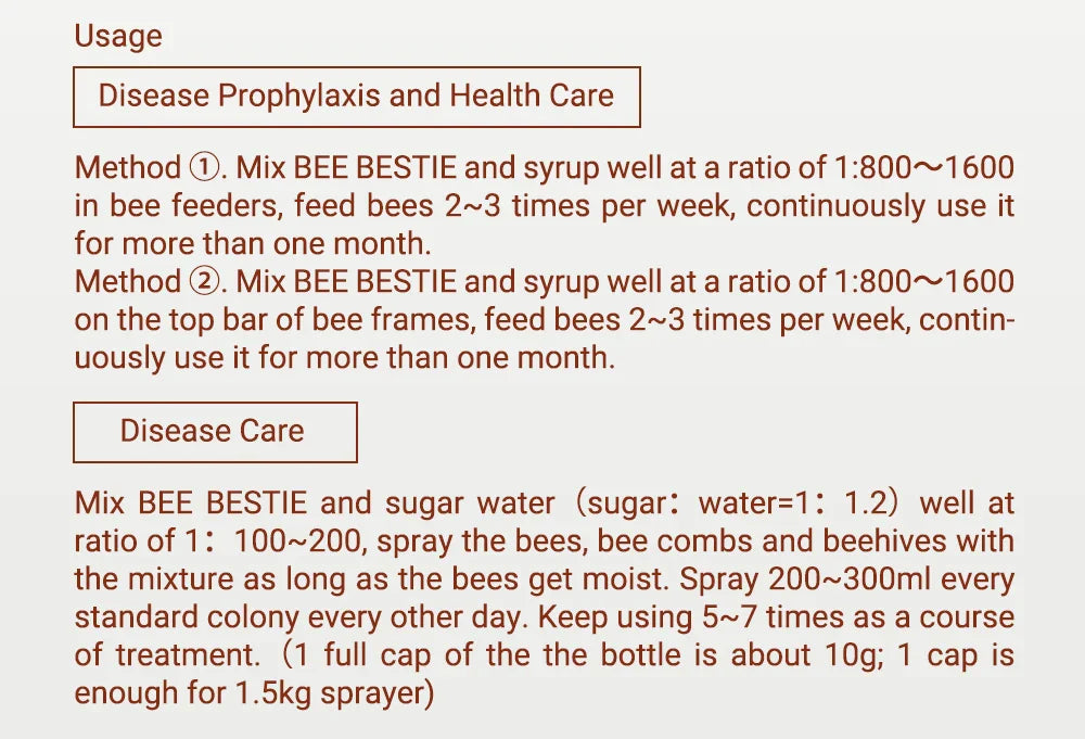 APIBUZZ BEE-BESTIE honey bee feed - Improve Immunity for Bees - Help European/American Foulbrood,Chalkbrood,Sacbrood,Beekeeping