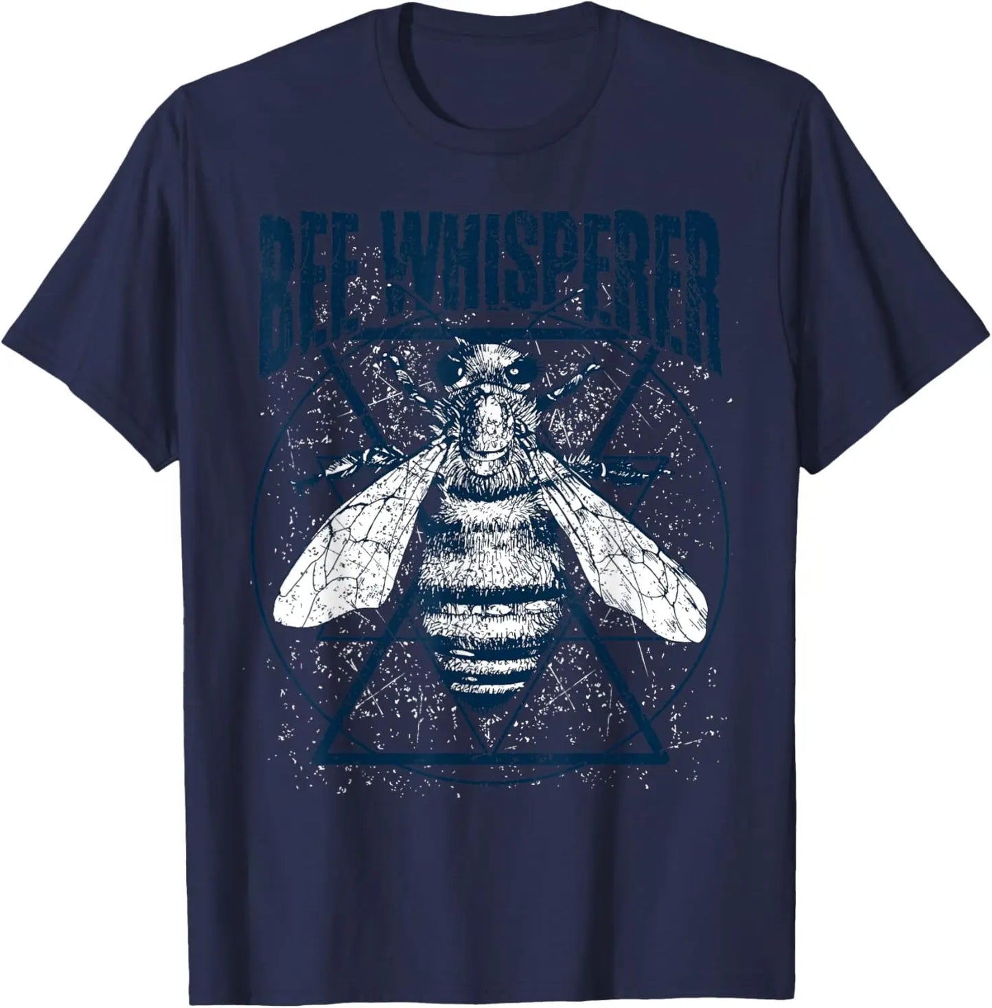 Bee Whisperer Graphic Tee Men's Cotton Round Neck Casual T-Shirt Short Sleeve