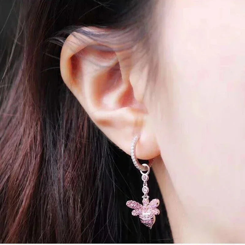 LI KI High Quality 925 Silver Bee Earrings In A Variety Of Stylish And Elegant  Jewelry Gifts For Friends
