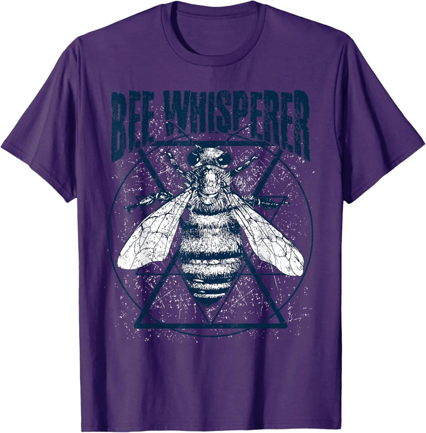 Bee Whisperer Graphic Tee Men's Cotton Round Neck Casual T-Shirt Short Sleeve
