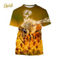 Insect Bee Graphic T Shirt for Men 3D Hive Honey Honeycomb Printing Tee Shirts Kawaii Cute Kids y2k Tops Womens Clothing T-shirt