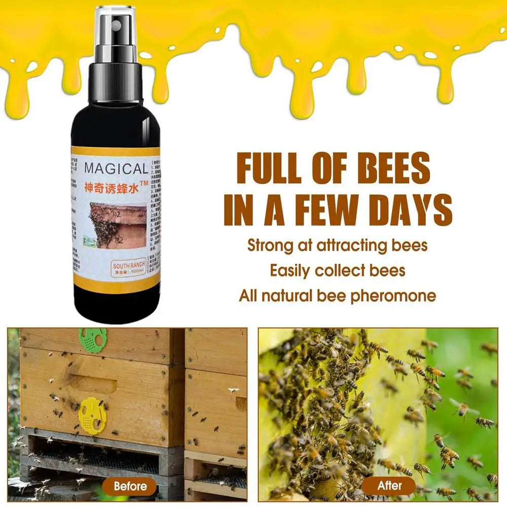 100ml Bee Attractant Spray Lure Swarms Easy To Use Beekeeping Equipment Bee House For Bee Honey Bee Attractant