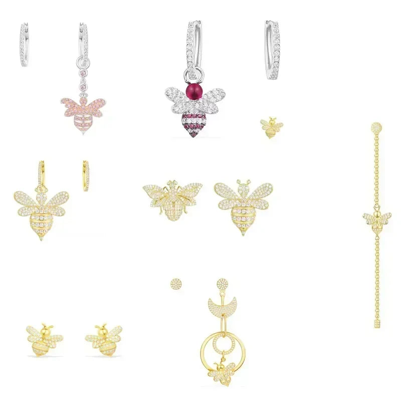LI KI High Quality 925 Silver Bee Earrings In A Variety Of Stylish And Elegant  Jewelry Gifts For Friends