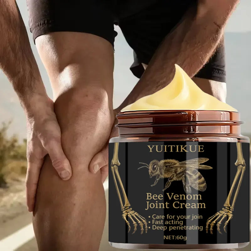 Bee Venom Joint Cream 60g - Fast-Acting Relief, Deep Moisturizing, Non-Sticky & Easy Absorption for Joint Care