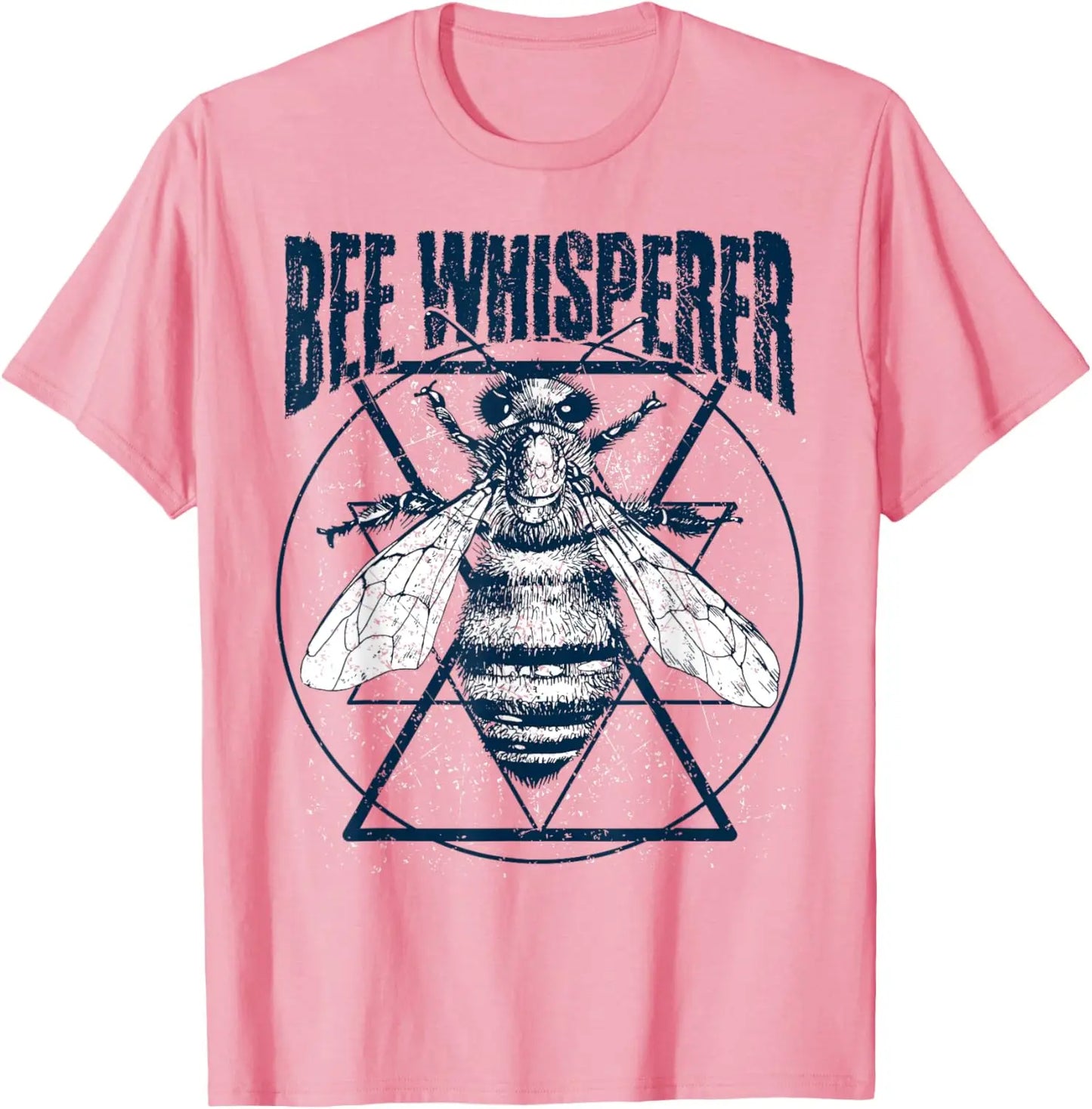 Bee Whisperer Graphic Tee Men's Cotton Round Neck Casual T-Shirt Short Sleeve