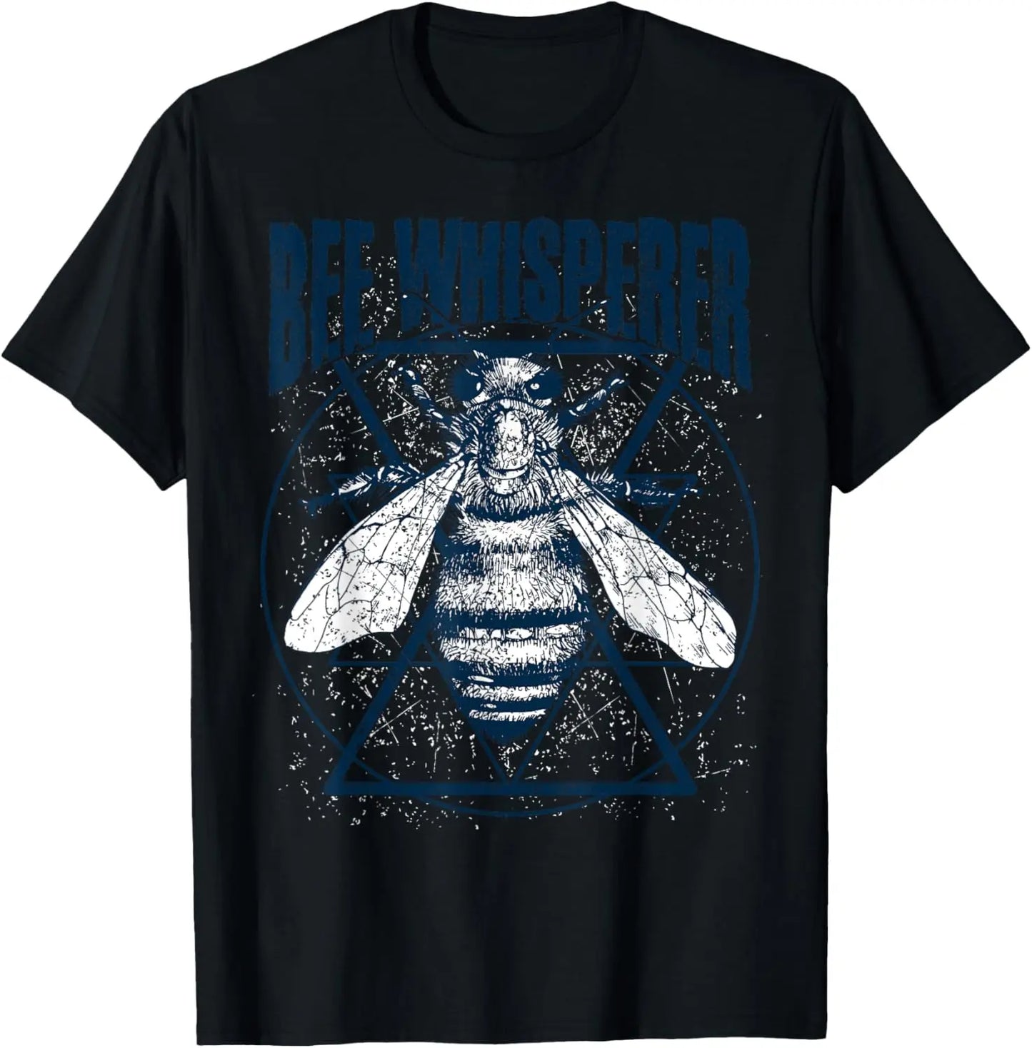 Bee Whisperer Graphic Tee Men's Cotton Round Neck Casual T-Shirt Short Sleeve