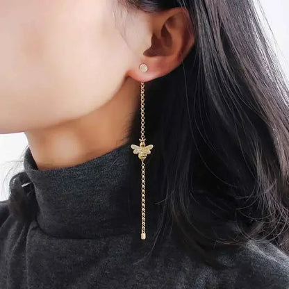 LI KI High Quality 925 Silver Bee Earrings In A Variety Of Stylish And Elegant  Jewelry Gifts For Friends