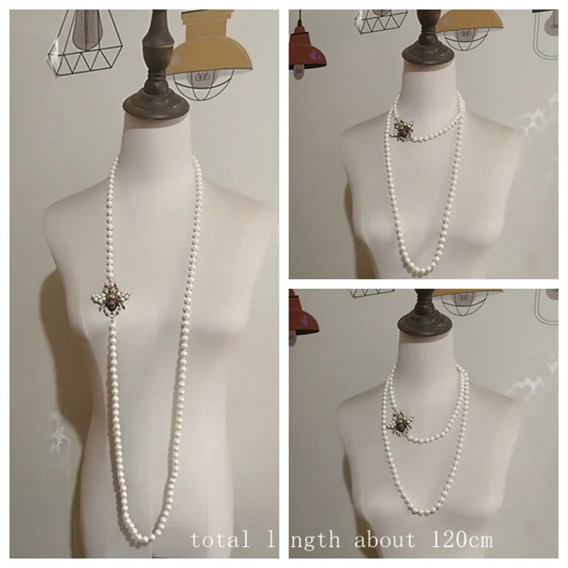 Luxury Handmade Elastic Pearl Bee  Bracelet Bangle Jewelry For Women Party Gift