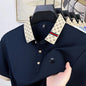 Fashionable men's bee embroidered polo shirt short sleeved brand new 2025 summer T-shirt jacquard collar comfortable casual top