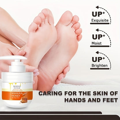 100g honey hand and foot cream pressing bottle, hand and foot cream, hand and foot care cream stick, moisturizing and moisturizing, Brighten Light Beige, Boost radiance, only moistening not greasy care hands and feet, farewel