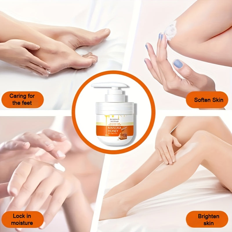 100g honey hand and foot cream pressing bottle, hand and foot cream, hand and foot care cream stick, moisturizing and moisturizing, Brighten Light Beige, Boost radiance, only moistening not greasy care hands and feet, farewel