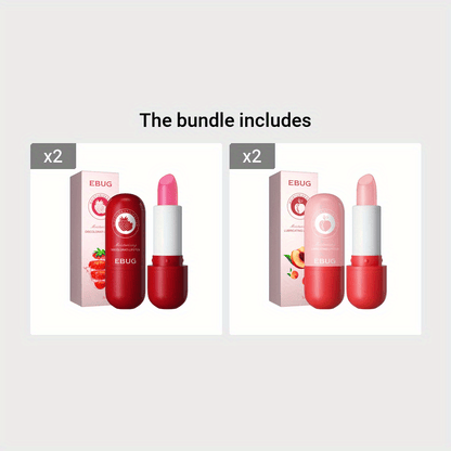 Delicious Fruit and Honey Flavored Lipstick - Lipstick Primer with Hydrating and Moisturizing Properties for Smooth, Soft Lips - Perfect Valentine's Day Gift for Her