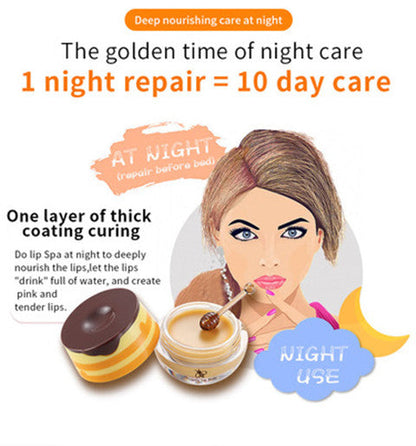 Bee Balm, Lip Balm Honey Pot, Smoothing Lip Lines, Hydrating And Moisturizing Dry And Cracked Lip Valentine's Day Gifts